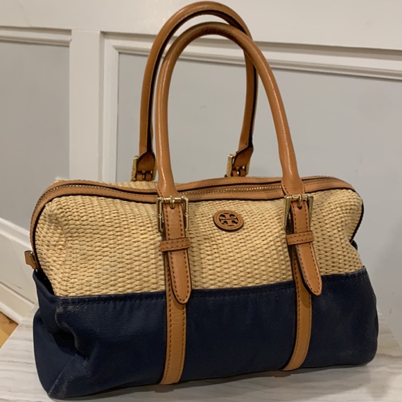 Tory Burch Handbags - Tory Burch Lydia Natural Straw Satchel